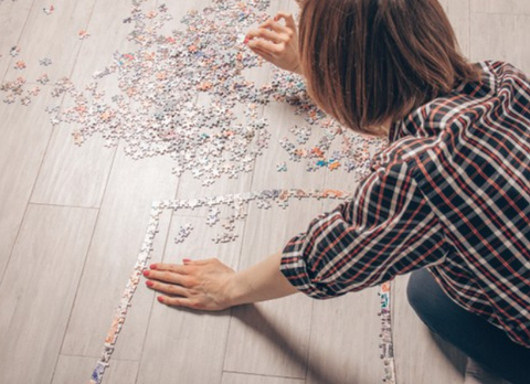 Assemble the puzzle border