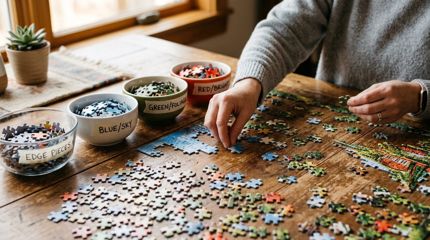Jigsaw puzzle games illustration for Jigsaw Puzzle Games