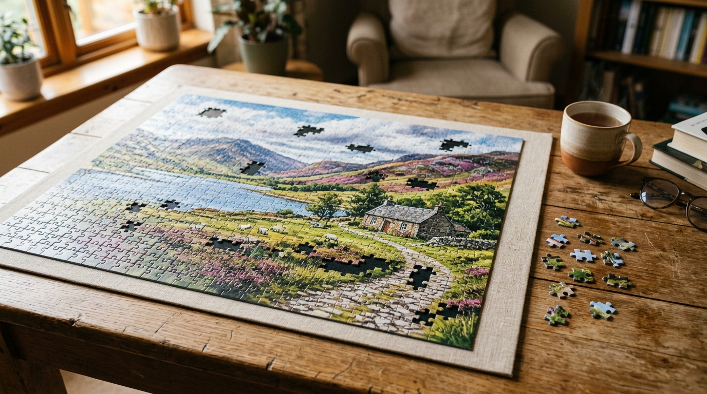 jigsaw puzzle texture matching illustration for Jigsaw Puzzle Games